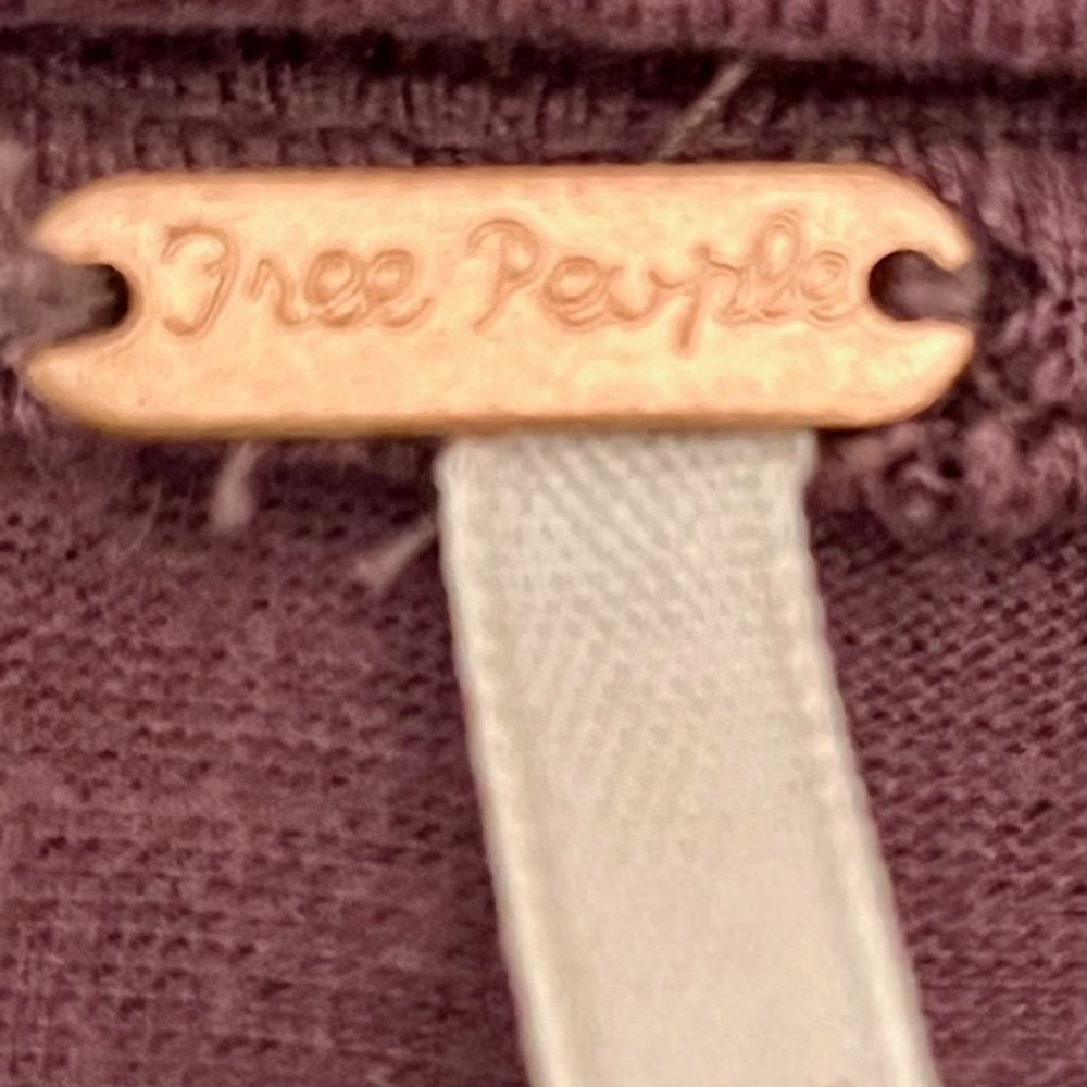 Free People Roxie Long Sleeve Tee Washed Purple - XS - Picture 8 of 10